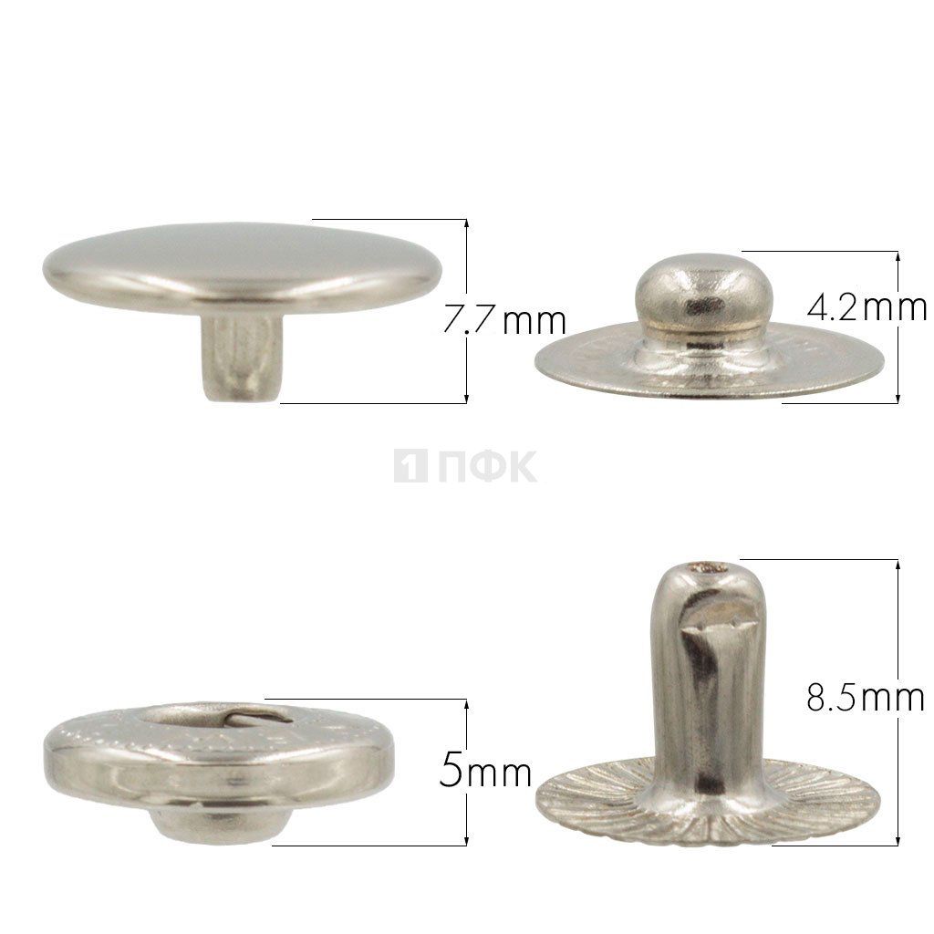 Кнопка для одежды 15мм Альфа нерж цв никель (уп 720шт) BUTTONI — ПФКР Кнопка для одежды 15мм Альфа нерж цв никель (уп 720шт) BUTTONI