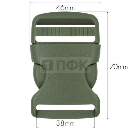 Фастекс (защелка-трезубец) РОМ арт.В3-096 38мм цв олива (уп 100шт/1000шт)