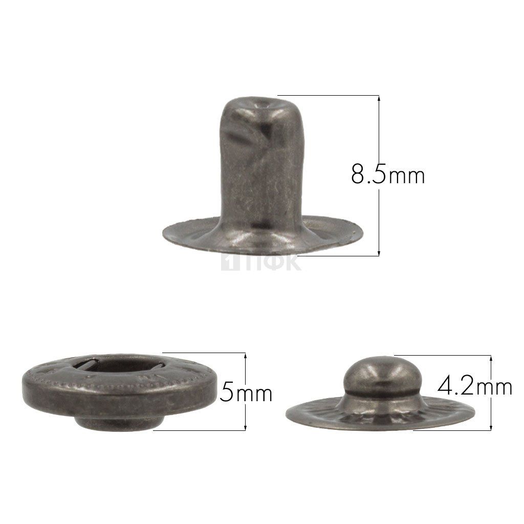 3 Части кнопки для одежды 15мм Альфа сталь цв никель тем (уп 720шт) NEW STAR — ПФКР 3 Части кнопки для одежды 15мм Альфа сталь цв никель тем (уп 720шт) NEW STAR