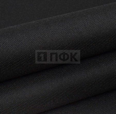 Ткань Oxford 210D PU1000 77гр/м2 шир 150см цв черный 322 (рул 100м)