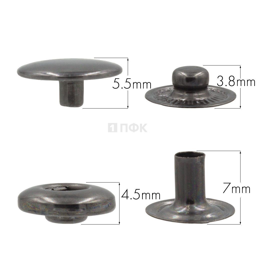 Кнопка для одежды 12,5мм Альфа нерж цв никель тем (уп 1440шт) BUTTONI — ПФКР Кнопка для одежды 12,5мм Альфа нерж цв никель тем (уп 1440шт) BUTTONI