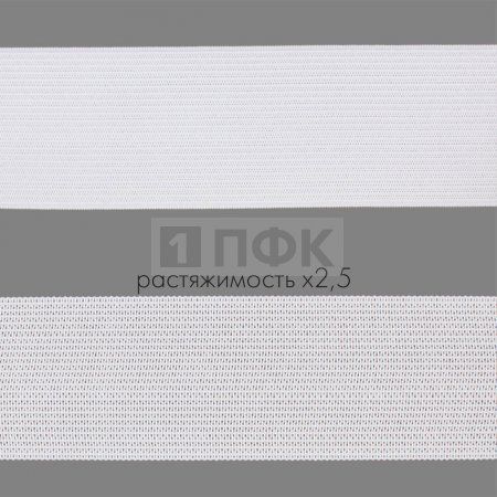 Резинка вязанная 45мм 16.65 гр/м цв белый (рул 40м/уп 280м) Резинка вязанная 45мм 16.65 гр/м цв белый (рул 40м/уп 280м)