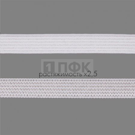 Резинка вязанная 10мм 3.7 гр/м цв белый (рул 40м/уп 200м) Резинка вязанная 10мм 3.7 гр/м цв белый (рул 40м/уп 200м)