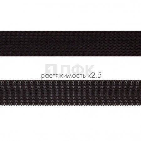 Резинка вязанная 15мм 5.55 гр/м цв черный (рул 40м/уп 800м) Резинка вязанная 15мм 5.55 гр/м цв черный (рул 40м/уп 800м)