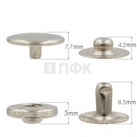 Кнопка для одежды 15мм Альфа нерж цв никель (уп 720шт) DNG Кнопка для одежды 15мм Альфа нерж цв никель (уп 720шт) DNG