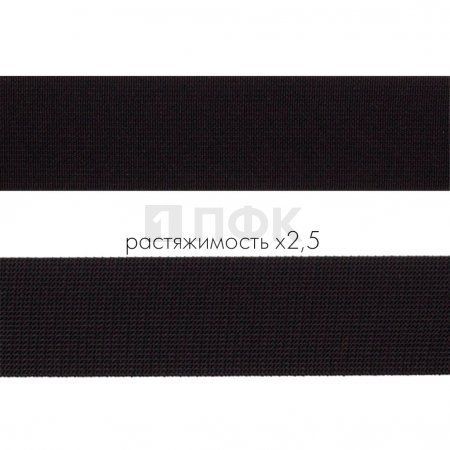 Резинка тканая 30мм 18 гр/м цв черный (уп 50м/250м)