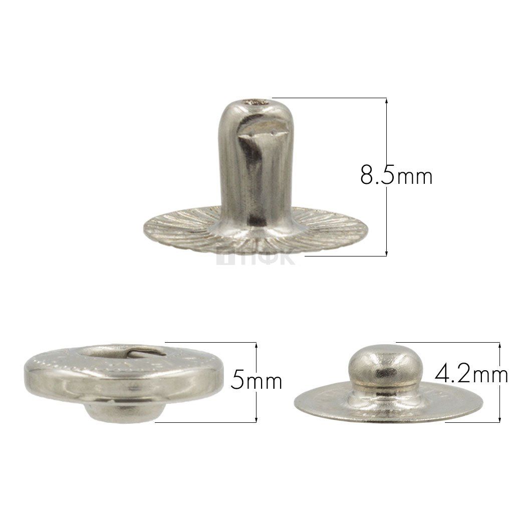 3 Части кнопки для одежды 15мм Альфа сталь цв никель (уп 720шт) NEW STAR — ПФКР 3 Части кнопки для одежды 15мм Альфа сталь цв никель (уп 720шт) NEW STAR