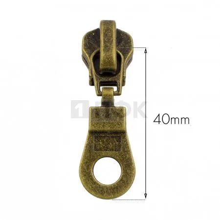 Бегунок металл тип 8 автомат цв антик (уп 1000шт/5000шт)