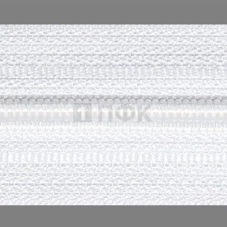 Рулонная молния спиральная (витая) тип 7 цв 101 19,5гр/м (рул 200м/уп 2000м) Рулонная молния спиральная (витая) тип 7 цв 101 19,5гр/м (рул 200м/уп 2000м)