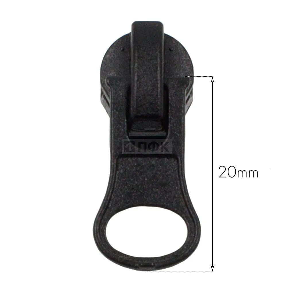 Бегунок для спиральной (витой) молнии тип 5 автомат ГРУША цв 322 черный (уп 1000шт) РЕВЕРС 3,6гр — ПФКР Бегунок для спиральной (витой) молнии тип 5 автомат ГРУША цв 322 черный (уп 1000шт) РЕВЕРС 3,6гр