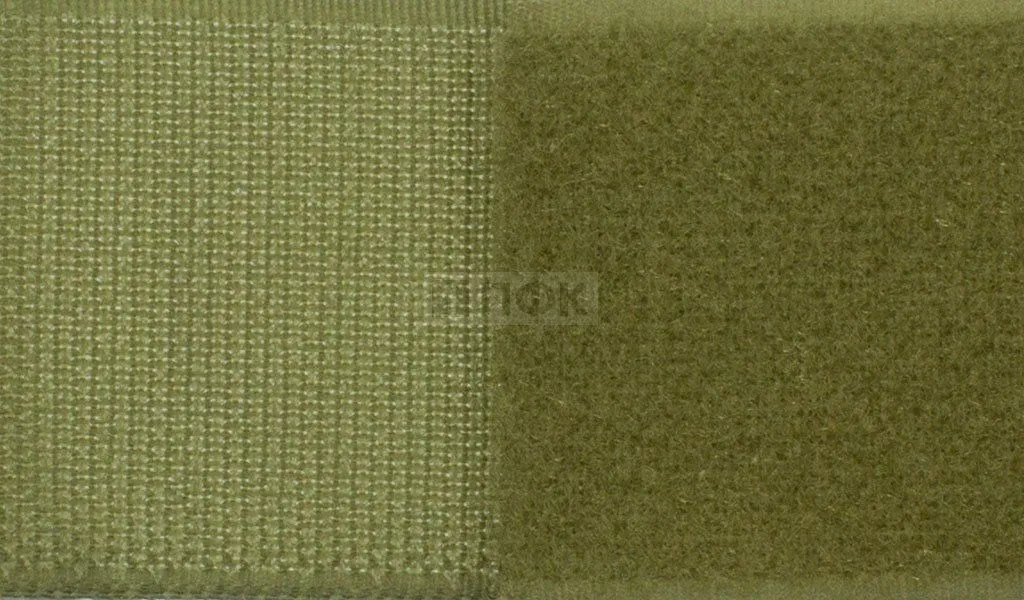 Лента контактная пришивная (липучка/велькро) 50мм цв 176 хаки (рул 25м/кор 250м)