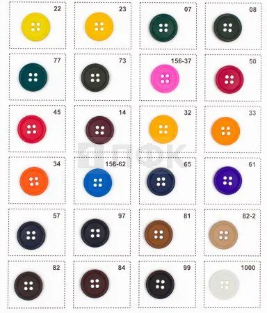 Пуговица КЛ 17-4 ПП 17мм цв в ассортименте (уп 1000шт)