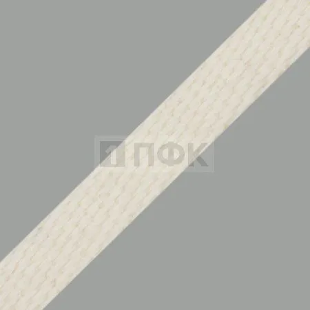 Шнур для одежды 15мм 100% Х/Б цв белый суровый (уп 100м/1000м)