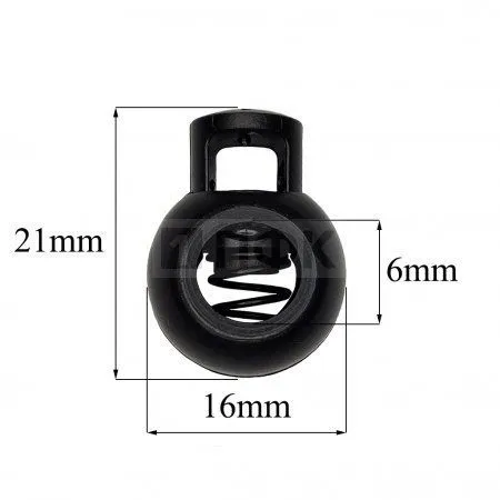 Фиксатор для шнура 102-Ш ПП цв черный (уп 1000шт)