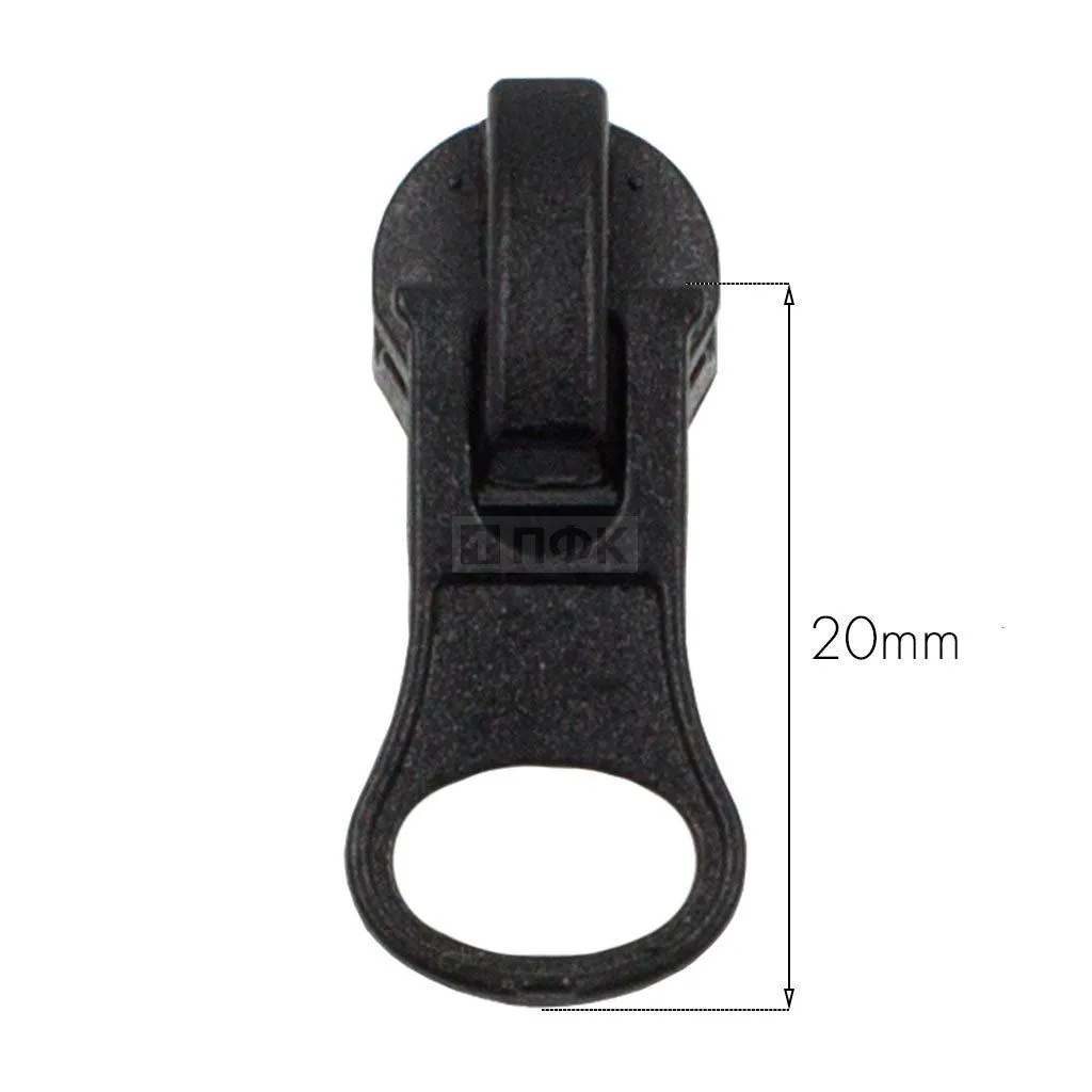 Бегунок для спиральной (витой) молнии тип 5 автомат ГРУША цв 322 черный (уп 1000шт) РЕВЕРС 3,6гр — ПФКР Бегунок для спиральной (витой) молнии тип 5 автомат ГРУША цв 322 черный (уп 1000шт) РЕВЕРС 3,6гр